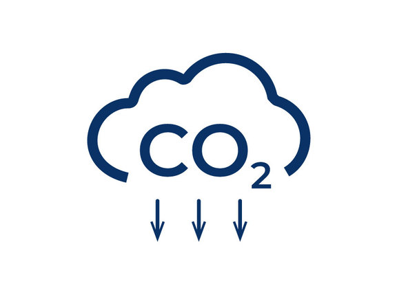 CO2-karbono-aztarnaren-ikonoa